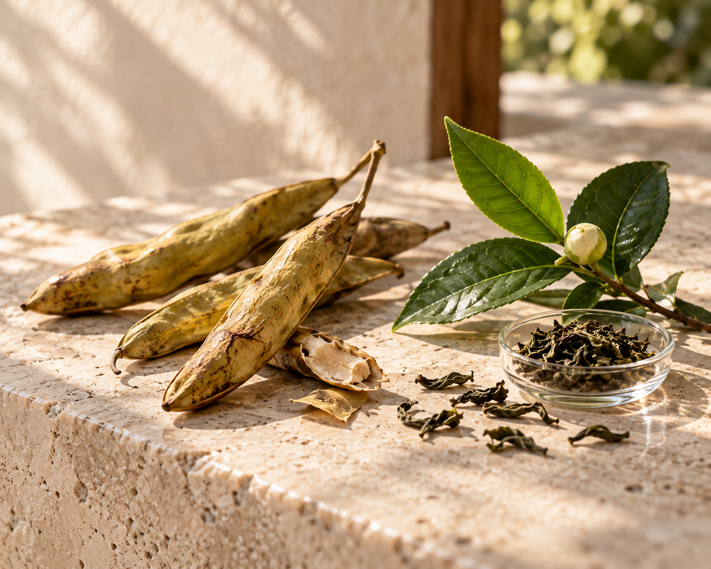 Concept close-up of zao jiao botanical material
